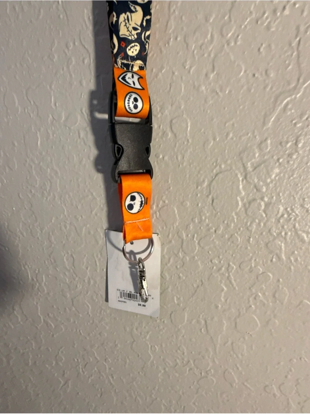 Disney’s Nightmare Before Christmas Lanyard With Repeating Jack Skellington face
